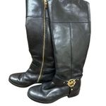 Michael Kors women’s black leather knee high boots shoes size 7M SKU 3806 Photo 11