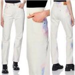 Levi's NWT Levi’s 501 High Rise Straight Leg White Tie-Dye Button Fly Jeans 31 Photo 1