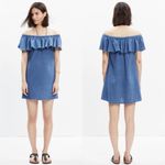 Madewell  Rio Cover-Up Dress Chambray Blue Linen Photo 1
