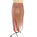 Poster Girl Rhinestone Syphera Skirt in Aperol Spritz XSmall New Women Chainmail Photo 7