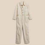 Banana Republic  Long Sleeve Adjustable Waist Denim Jumpsuit Photo 1