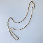Sterling Silver Gold Tone Twist Chain Necklace, 925 LIRM Photo 6