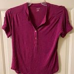 a.n.a Dark Pink  button up top size petite medium Photo 0