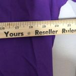 Vintage NY B’WAY purple long sleeve button down red hat society top size large Photo 8