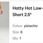 Lululemon Shorts Hotty Hot 2.5" Photo 4