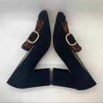 M. Gemi Lettura Block Heel Fringe Loafer Black Size 7 Photo 4