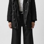 The Kooples NWT Memory Sweet Black Hooded Faux Fur Parka Women’s Size Small Photo 0