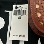 LAUREN Ralph Lauren Woven Medium Tanner Shoulder Bag NWT Brown Photo 4