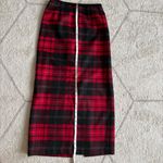 Talbots Vintage Red Black Tartan Wool Plaid Maxi Winter Festive Holiday Sz 4 Photo 4