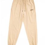 Inaka Women's Performance Nylon Spandex Sweats Baggy Joggers NWT Size L Ivory Tan Size L Photo 0