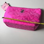 Juicy Couture Pink Velvet Logo Zipper Top Makeup Bag Accessory NWT Photo 5
