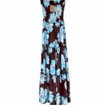 Abel the label NWT Anthropologie Chocolate Floral Maxi Dress size small Photo 7