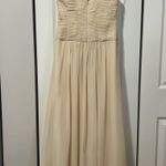 BCBGMAXAZRIA Vintage BCBG MaxAzaria Silk Cream Beaded Maxi Dress (Size 2) Photo 1