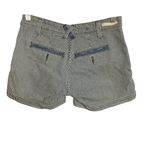 Anthropologie Pilcro and the Letterpress Railroad Striped Denim Shorts Size S Blue Photo 4
