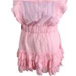 Love Shack Fancy NWT Ivoire Cotton Silk Mini Dress in Pink Blossom Photo 9