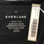 Everlane  Womens The Henley Bodysuit Long Sleeve Bikini Black XXS Photo 3