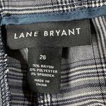 Lane Bryant SZ 26 Dress Career Pants Plaid Zip-Fly Stretch Pocket Flat Front New Photo 8