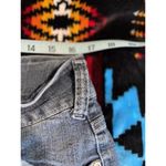 Botin Medium Wash Cuffed Capri Jeans Size 16‎ Mid Rise Pockets Embroidered Blue Photo 5