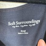 Soft Surroundings  Black Wide Leg Jumpsuit Womens S Jersey Knit Fall Comfortable Photo 6