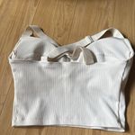 NYLORA Cream Ribbed TANK Photo 2
