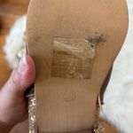 Brown and Glitter Gold Faux Leather Ankle Boots Size 7 Photo 5