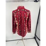 Ralph Lauren Lauren Petite Western Red Blouse Button Size Large Women’s Photo 7