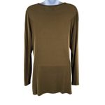 Michael Kors Michael  Long Sleeve Tunic Top with Gold Ring Neckline Small Photo 25