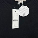 J.Crew  Cashmere shrunken crewneck sweater Black Small NWT Quiet Luxury Old Money Photo 5