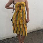 La Maison Talulah Strapless Imperial Midi Dress Size‎ XS Yellow Photo 9