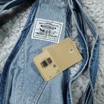 Levi's  Vintage Women's Shortalls Overalls Raw Hem Cutoff Blue Size XL Frayed Photo 4