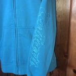 Carhartt blue zip up sweatshirt classic size medium turquoise blue western Photo 1