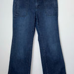 Loft  Blue‎ Curvy Flare Wide Leg Denim Photo 0