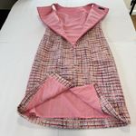 Talbots Pink Ribbon Tweed Sleeveless Shift Dress Size 4 Office Preppy Photo 8