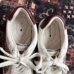 BIRDIES the Cardinal Leather Sneakers in Floral Houndstooth plaid White Size 7 Photo 6