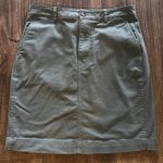 J.Crew Woman's Green Pencil Skirt with Pockets Size 8 Petite Photo 2