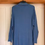 Joan Vass  for New Orleans Knitwear Blue V-Neck Dress. Size 2X Photo 3