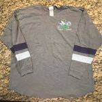 Notre Dame Fighting Irish Spirit Jersey 2XL Gray Long Sleeve Oversized Tee Women Size XXL Photo 0