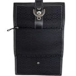 Coach Hampton Signature Black Buckle Wallet With Insert Tri-Fold 8” Photo 1