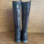 Paola Ferri Grey Black Distressed Suede Studded‎ Moto Motorcycle Boots 39 Gray Size 8 Photo 2