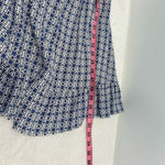 Tularosa  Charleston Ruffled Long Sleeve Mini Dress In Blue Medallion S Photo 11