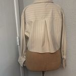 ZARA  Pinstripe Micro Mini Skirt Suit Set  NEW L/XL Corporate Siren Coquette Girl Photo 3