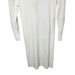 Vintage Raoul Hand Embroidered/Beading Silk Angora Rabbit Hair Blend Sweater Dre White Size M Photo 2