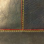 Dooney & Bourke DOONEY BOURKE Teal Leather Top Handle Adjustable Shoulder Strap Oversized Tote Photo 8