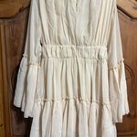 Missy Ord Beige Chiffon Mini Dress Photo 2