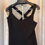 Donna Morgan little black dress beaded criss cross back size 10 Photo 2