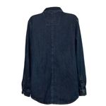 Carhartt Womens Relaxed Fit Denim Button-Down Shirt M Cotton Blue pocket outdoor Photo 1