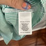 Vineyard Vines Striped Pin Tuck Top Green White Sea Swell Size M Photo 4