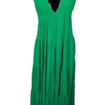 Alexia Admor Green Tiered Boho Bohemian Maxi Dress Size 8 Photo 4