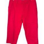 Chadwick's Real Comfort by Chadwick’s Red Women's Capri Pants. 100% Cotton. Size 14 Photo 1