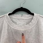 Aerie Oversized Distressed Crewneck Sweatshirt Terrycloth XS Photo 1